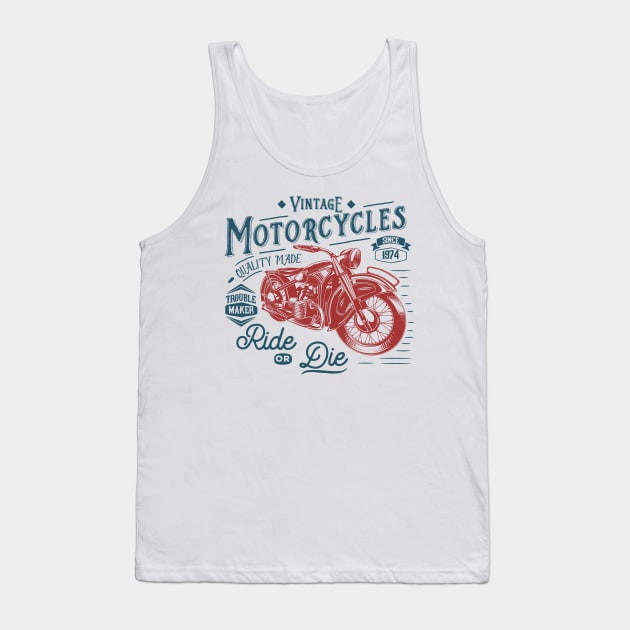 VINTAGE MOTOR Tank Top by mojokumanovo